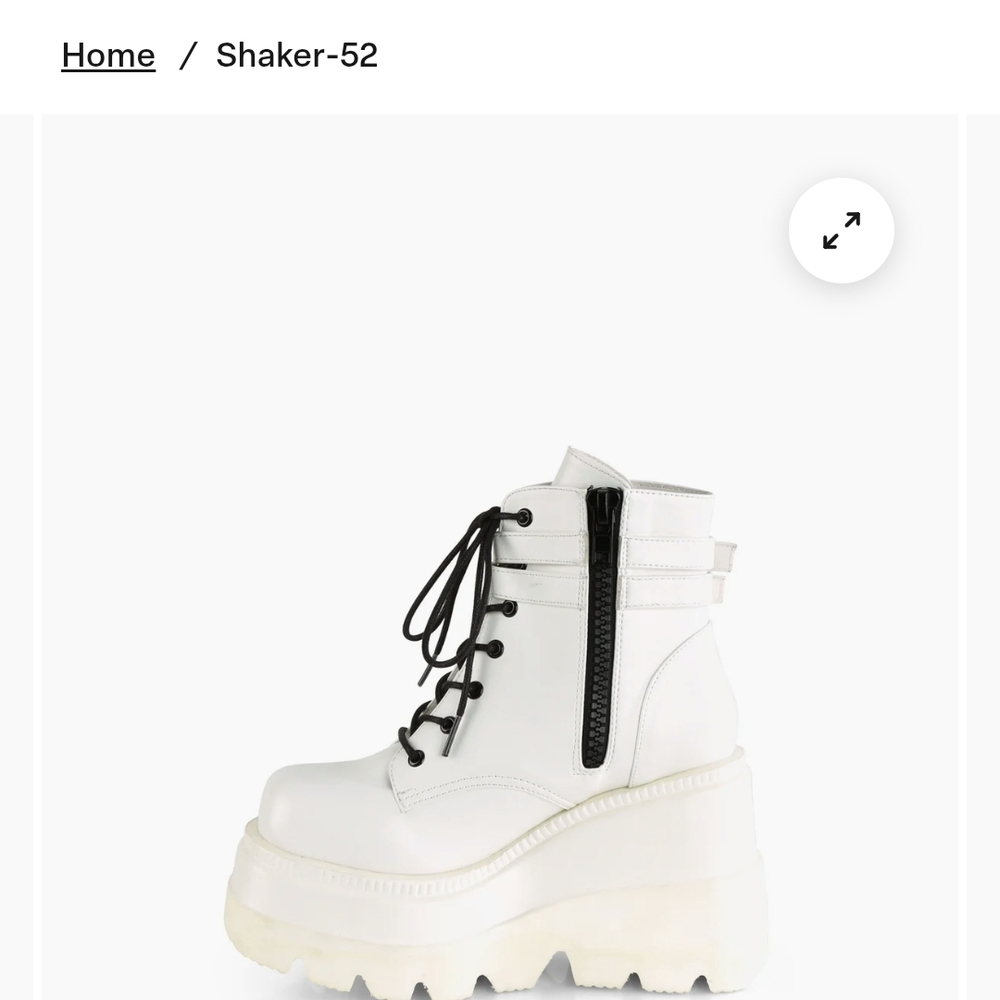 Women's White Platform Boots